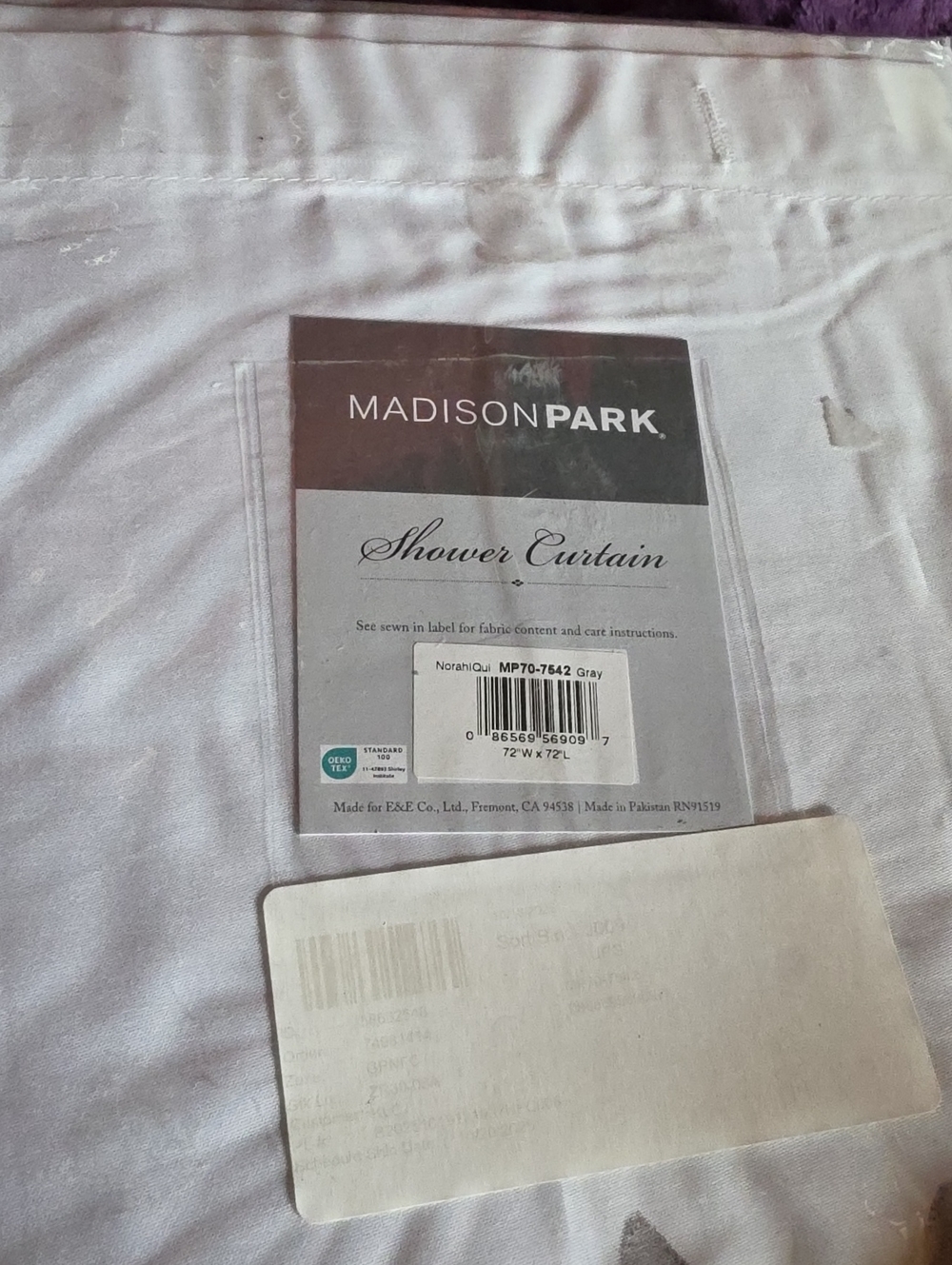 Madison Park Norah Printed Floral Cotton Shower Curtain 72x72